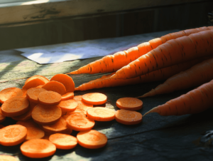 Carrots in Pasta Avocado Chickpea Salad