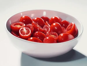 Cherry Tomatoes in Pasta Avocado Chickpea Salad
