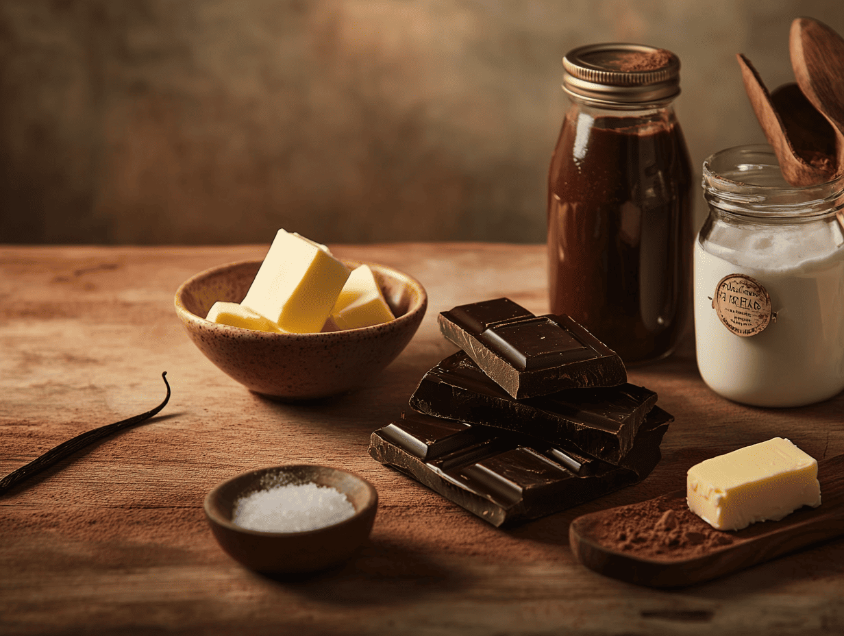 ingredients for hot fudge sauce