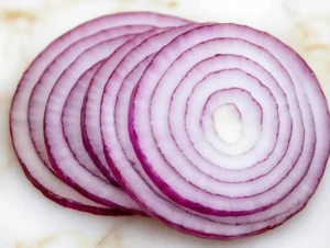 Red Onions in Pasta Avocado Chickpea Salad
