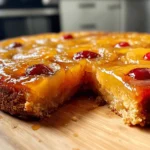 Perfectly Baked Pineapple Upside-Down Cake with Golden Caramelized Topping