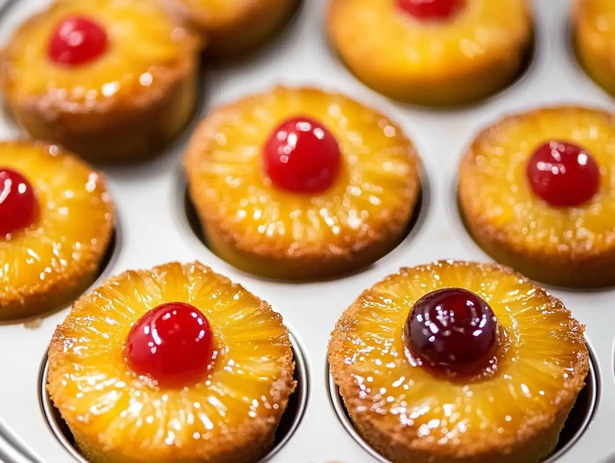 Mini Pineapple Upside-Down Cakes